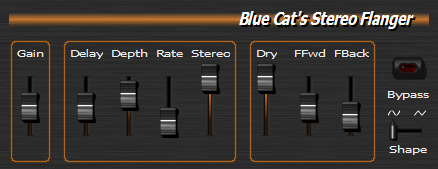 Blue Cat's Stereo Flanger x64 screenshot Blue Cat's Stereo Flanger x64 screenshot