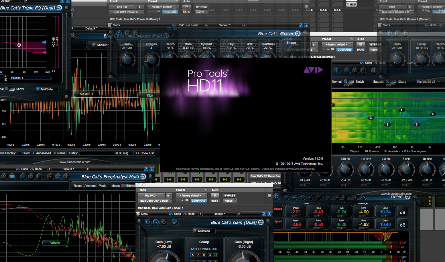 Blue Cat Audio's 64-bit AAX Plug-Ins in Pro Tools 11