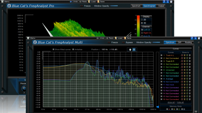 Blue Cat's FreqAnalyst Pack - Real Time Spectrum and Frequency Analysis DirectX and VST Plugins Bundle Blue Cat's FreqAnalyst Pack - Real Time Spectrum and Frequency Analysis DirectX and VST Plugins Bundle