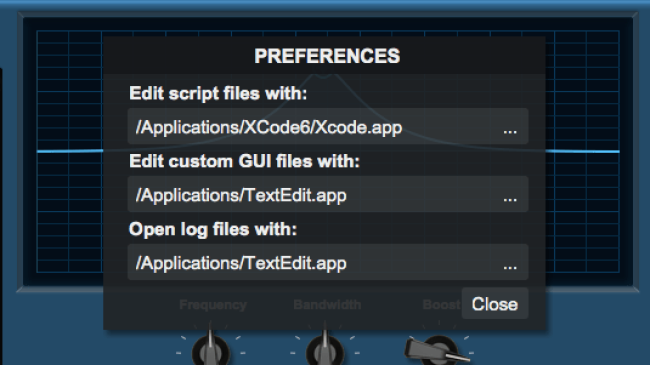 Blue Cat's Plug'n Script - Use your favorite Integrated Development Environment (IDE) for scripts editing