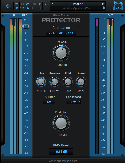 Click to view Blue Cat's Protector 2.0 screenshot