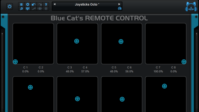 Blue Cat's Remote Control - Control several parameters with a single joystick-style 2D control Blue Cat's Remote Control - Control several parameters with a single joystick-style 2D control