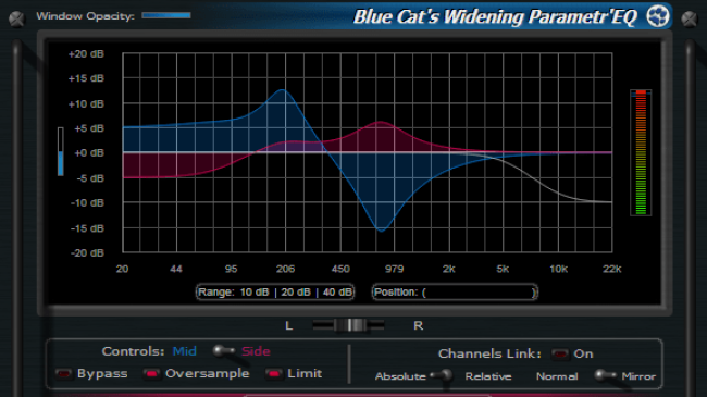 Blue Cat's Widening Parametr'EQ - WYSIWYG Mid-Side Parametric Equalizer Plug-in (VST, AU, RTAS, DX) Blue Cat's Widening Parametr'EQ - WYSIWYG Mid-Side Parametric Equalizer Plug-in (VST, AU, RTAS, DX)