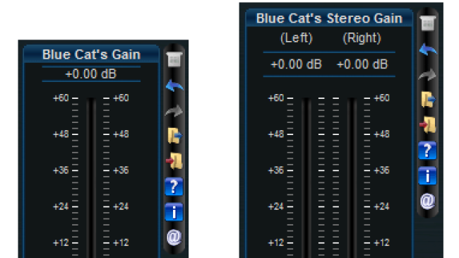 Long Faders Skin for Blue Cat's Gain Suite, by Blue Cat Audio