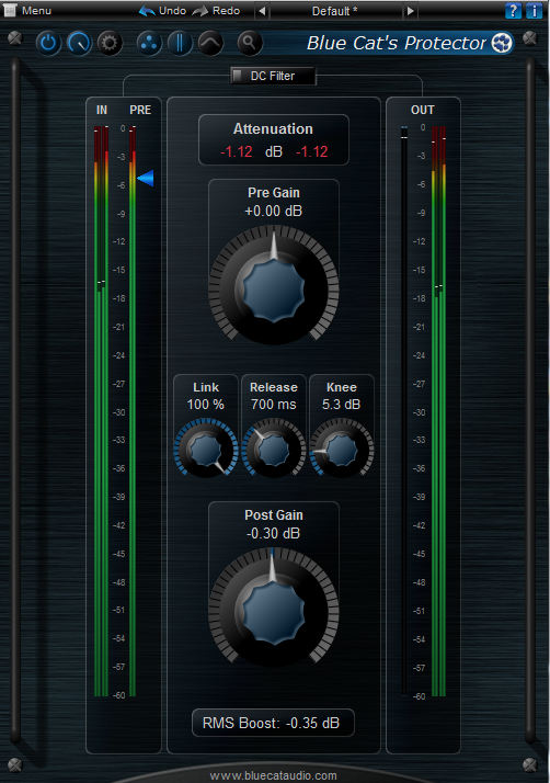 -0.3 dB Ceiling using Blue Cat's Protector