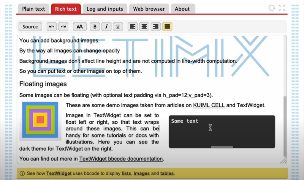 Textplug A Powerful Multiline Text Widget for Plug’n Script / KUIML – The Blue ...