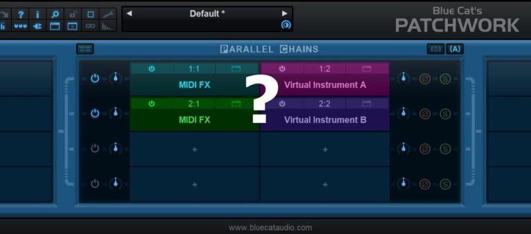 Patching MIDI Effects & Instruments In PatchWork – The Blue Cat Audio Blog