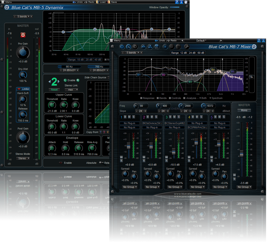 Blue Cat's MB Dynamix Pack - Essential plugins for Multiband Dynamics Processing (VST, AU, RTAS, DX) Blue Cat's MB Dynamix Pack - Essential plugins for Multiband Dynamics Processing (VST, AU, RTAS, DX)