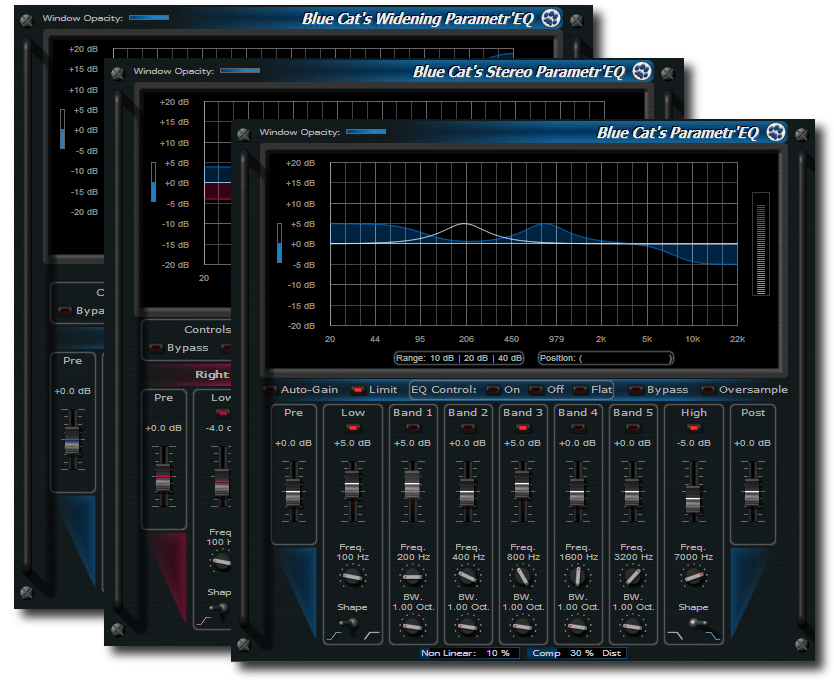 Blue Cat's Parametr'EQ Pack - Professional Parametric Equalizer Plug-ins Bundle (VST, AU, RTAS, DX) Blue Cat's Parametr'EQ Pack - Professional Parametric Equalizer Plug-ins Bundle (VST, AU, RTAS, DX)