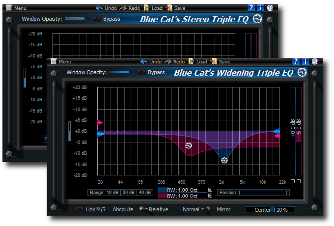 Blue Cat's Triple EQ Pack - Semi-Parametric Equalizers and Shapeable filters (VST, AU, VST3 and AAX) Blue Cat's Triple EQ Pack - Semi-Parametric Equalizers and Shapeable filters (VST, AU, VST3 and AAX)