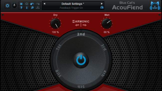 Blue Cat's AcouFiend - Creative Acoustic Feedback Simulator Plug-in (VST, VST3, AAX and Audio Unit) Blue Cat's AcouFiend - Creative Acoustic Feedback Simulator Plug-in (VST, VST3, AAX and Audio Unit)