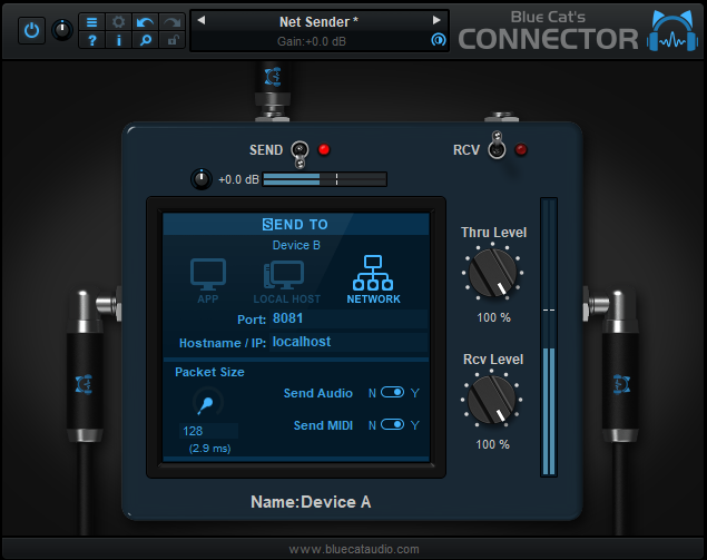 Blue Cat's Connector - Audio and MIDI Streaming Plug-In (VST, AU, VST3, AAX)
