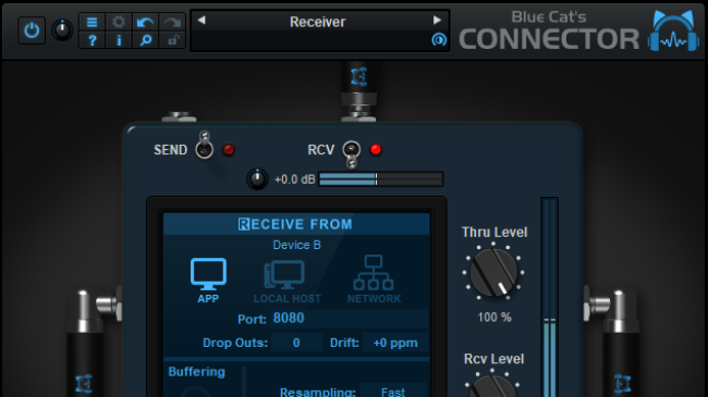 Blue Cat's Connector - Audio and MIDI Streaming Plug-In (VST, AU, VST3, AAX)