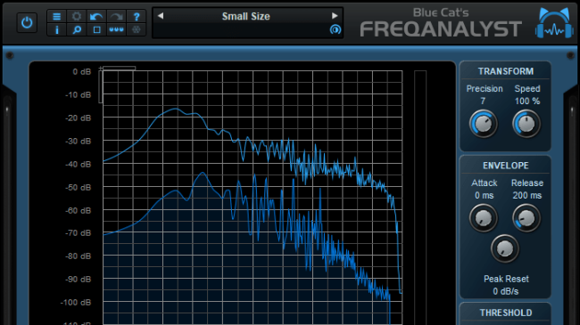 Blue Cat's FreqAnalyst - Small display size