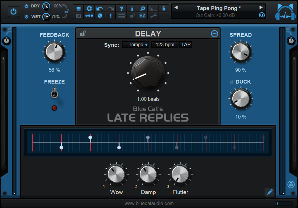 Blue Cat's Late Replies - Browse and quick-edit presets with only a few parameters in easy mode.