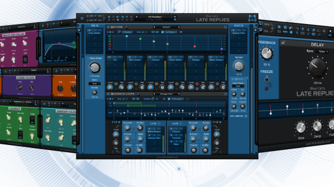 Blue Cat's Late Replies - Creative Delay & Reverb / Multi FX Plug-In & Host (VST, AU, AAX, VST3) Blue Cat's Late Replies - Creative Delay & Reverb / Multi FX Plug-In & Host (VST, AU, AAX, VST3)