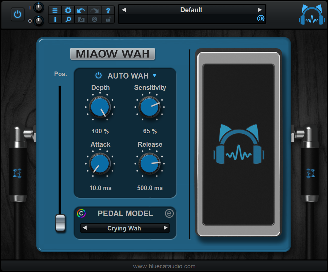 Blue Cat's Miaow Wah - Virtual Wah Pedal / Modulation Effects Blue Cat's Miaow Wah - Virtual Wah Pedal / Modulation Effects