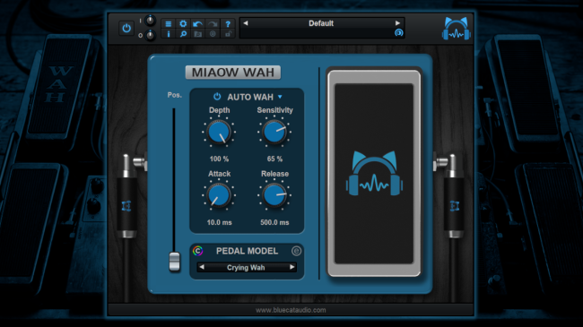 Blue Cat's Miaow Wah - Virtual Wah Pedal / Modulation Effects Blue Cat's Miaow Wah - Virtual Wah Pedal / Modulation Effects