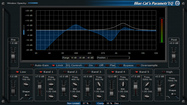 Blue Cat's Parametr'EQ - Several skins included. Choose the layout that best suits your workflow!