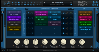 Blue Cat's PatchWork - Fully Configurable Plug-Ins Chainer and Multi FX / Standalone Host or Plug-In