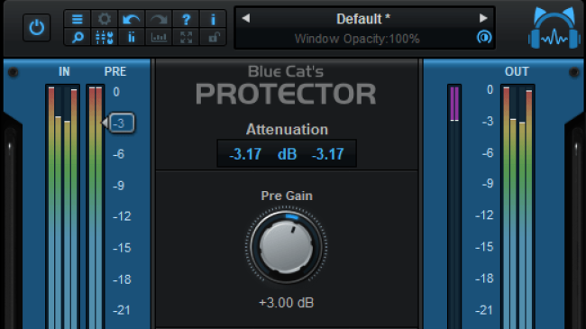 Blue Cat's Protector - Brickwall Limiter Plug-in (VST, AU, AAX, VST3) Blue Cat's Protector - Brickwall Limiter Plug-in (VST, AU, AAX, VST3)