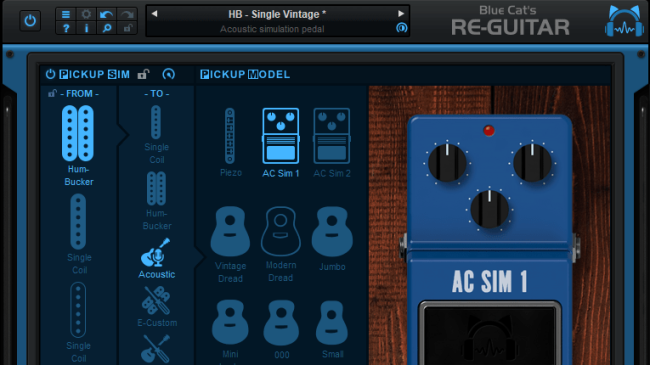 Blue Cat's Re-Guitar - Acoustic simulation pedals Blue Cat's Re-Guitar - Acoustic simulation pedals