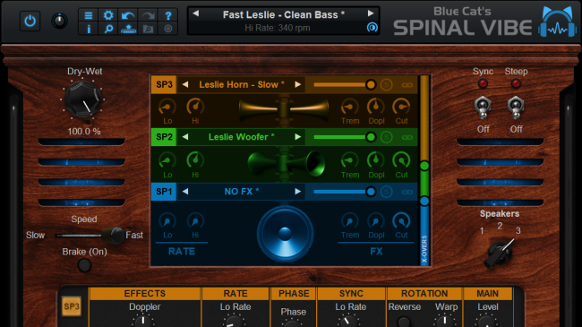 Blue Cat's Spinal Vibe - Rotary Speaker Effects Blue Cat's Spinal Vibe - Rotary Speaker Effects