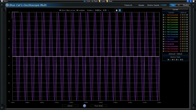 Large Screen (for V1) Skin for Blue Cat's Oscilloscope Multi, by Blue Cat Audio